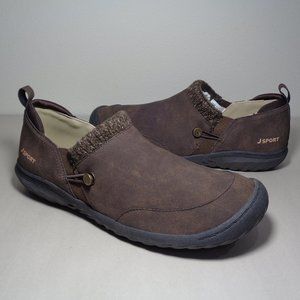 JSport by Jambu Size 11 M ALICE Dark Brown Slip On Loafers New Women's Shoes